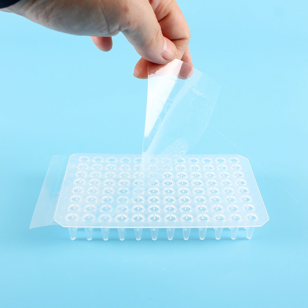 Lab Disposable 96 Well Microplate PCR Plate Sealing Film 0.1mm