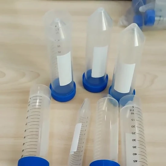 원심분리기 튜브 15ml 원뿔형, 검정색 눈금 파란색 캡 PS